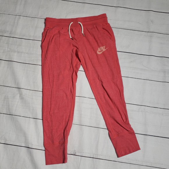 coral nike joggers